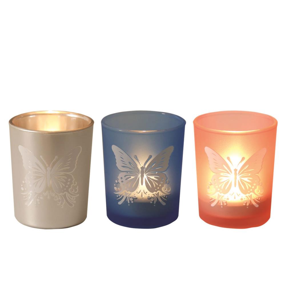 Aroma Butterfly 3 Tealight & Votive Holder Set Extra Image 1